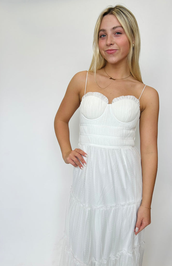 Dubai - Long White Dress - White
