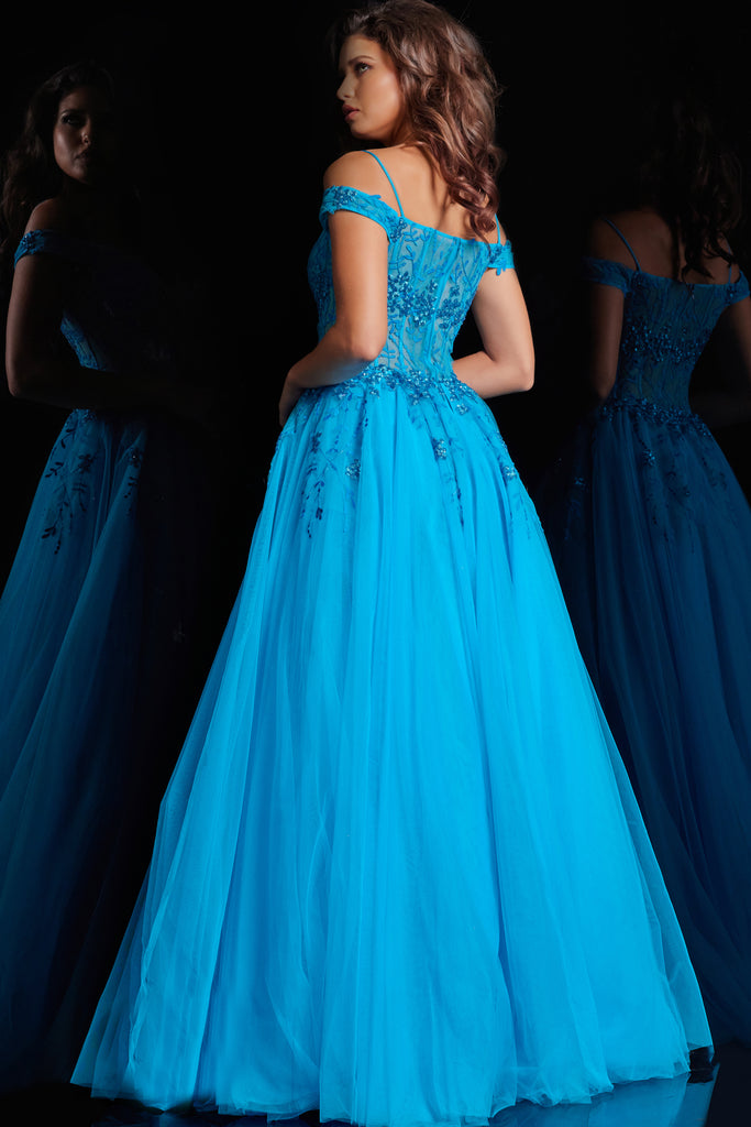 Jovani 02022 | IN STOCK SKY BLUE SIZE 10
