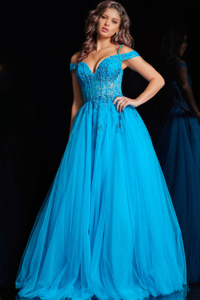 Jovani 02022 | IN STOCK SKY BLUE SIZE 10