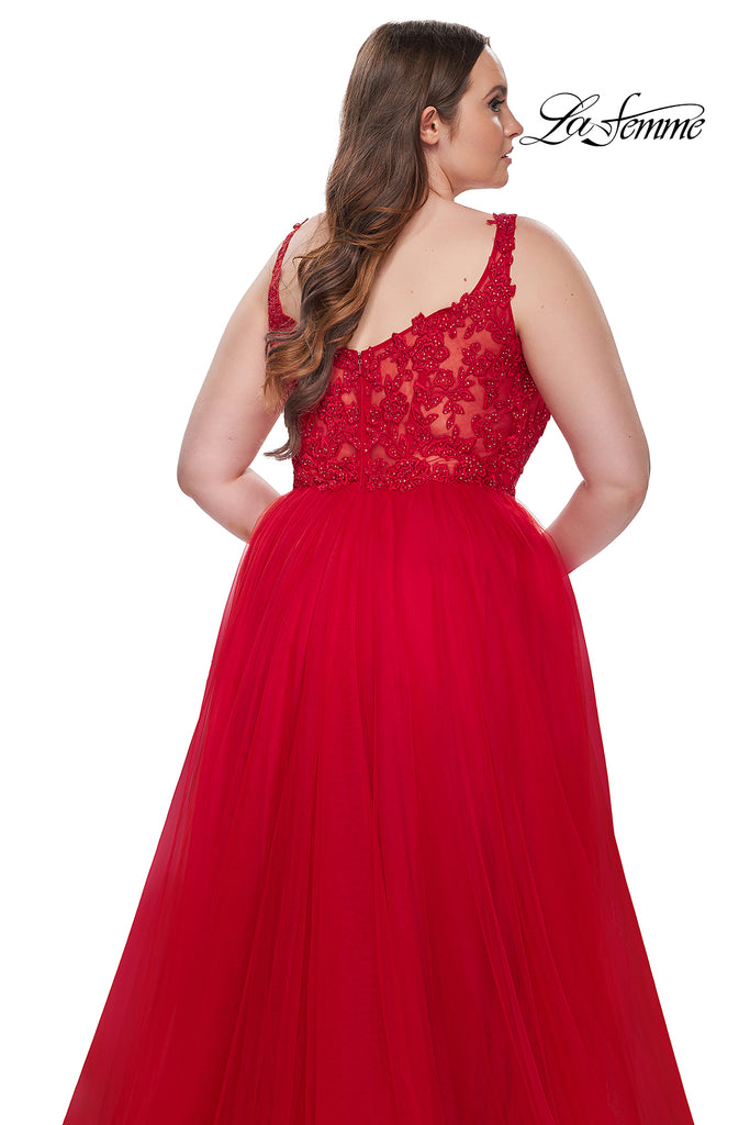 La Femme Style 31394 IN STOCK RED SIZE 16W