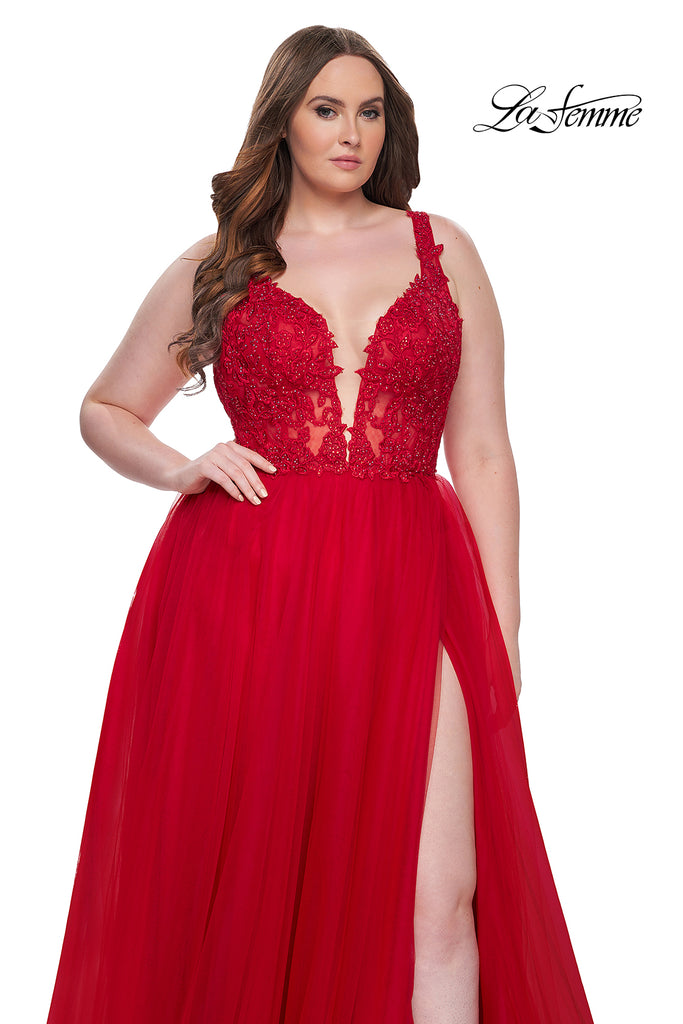 La Femme Style 31394 IN STOCK RED SIZE 16W