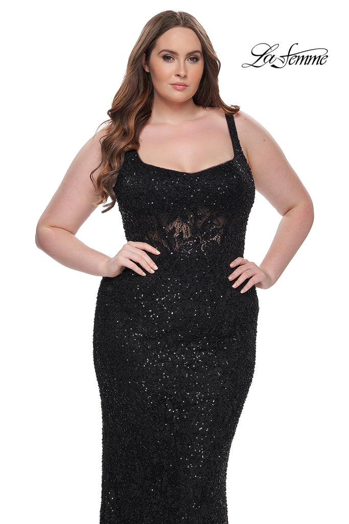 La Femme Style 31535 IN STOCK BLACK SIZE 20W