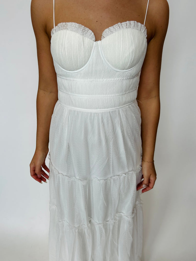 Dubai - Long White Dress - White
