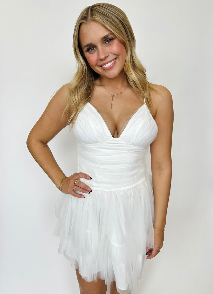 Houston - Short White Dress - White