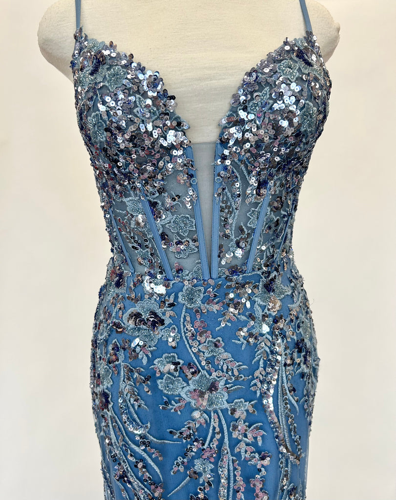 Ellie Wilde EW35039 IN STOCK STEEL BLUE SIZE 8