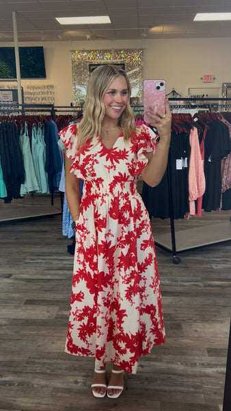 Francesca - Short Sleeve Maxi Dress - Navy
