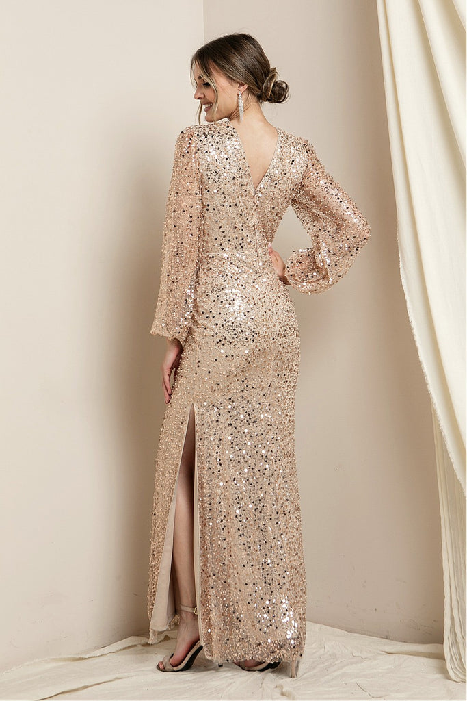 Anais - Long Sleeve Formal Gown