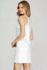 Azalea- Short Sleeve Flutter Dress- Off White