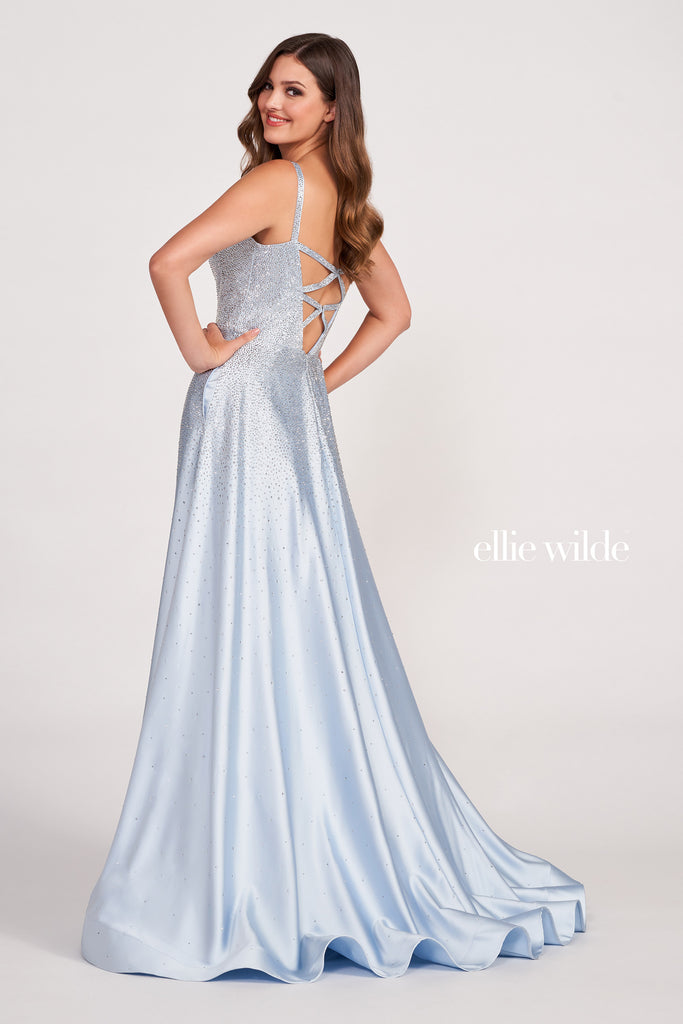Ellie Wilde Prom Style EW34044 | IN STOCK TEAL SIZE 20