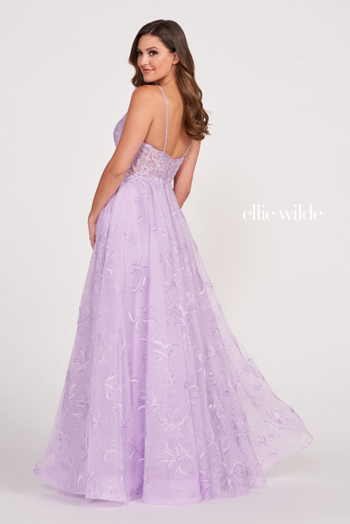 Ellie Wilde Prom Style EW34051 | IN STOCK LAVENDER SIZE 2 & MAGENTA SIZE 8
