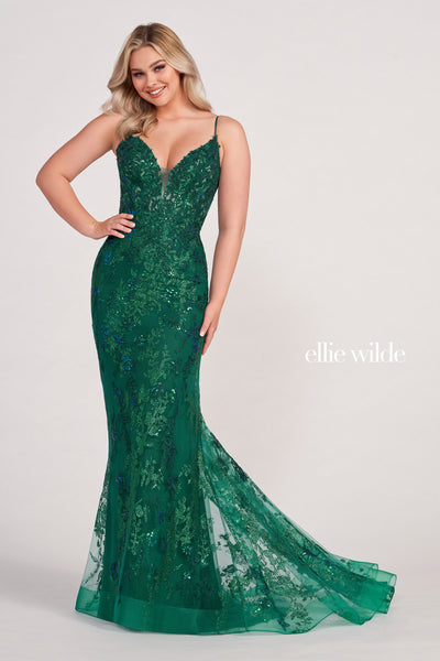 Ellie Wilde Prom Style EW34076 | IN STOCK BLACK SIZE 8