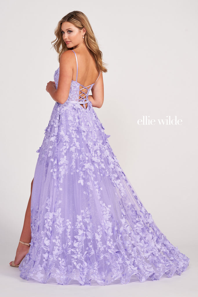 Ellie Wilde Prom Style EW34109 IN STOCK WINE SIZE 10