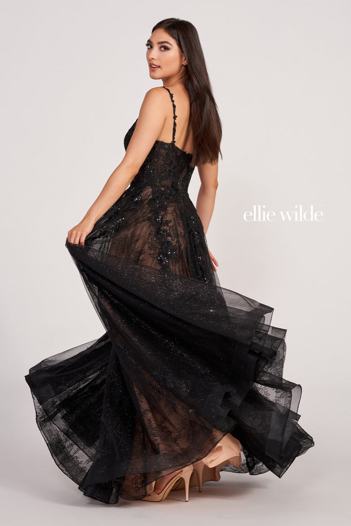 Ellie Wilde Prom Style EW34117 IN STOCK WINE SIZE 20