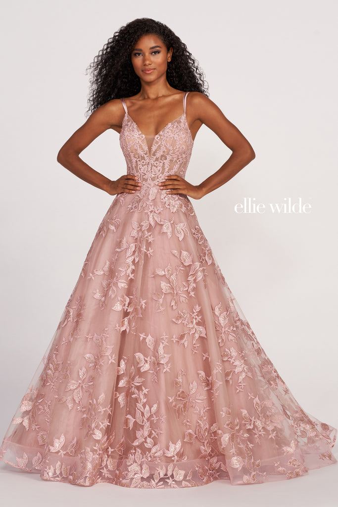 Ellie Wilde Prom Style EW34119 IN STOCK ENGLISH ROSE SIZE 2