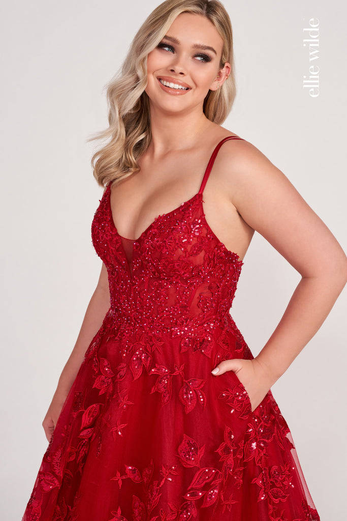 Ellie Wilde Prom Style EW34119 IN STOCK ENGLISH ROSE SIZE 2
