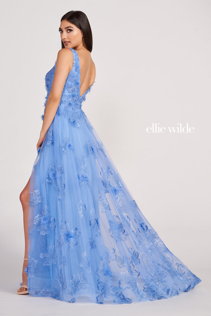 Ellie Wilde Prom Style EW34121 IN STOCK BLUSH SIZE 8 & PERIWINKLE SIZE 2