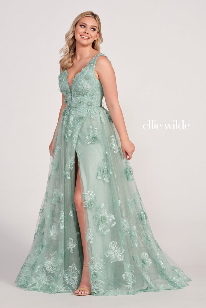 Ellie Wilde Prom Style EW34121 IN STOCK BLUSH SIZE 8 & PERIWINKLE SIZE 2