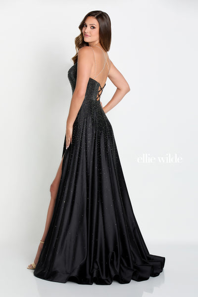 Ellie Wilde Prom Style EW34118 IN STOCK BLACK SIZE 8