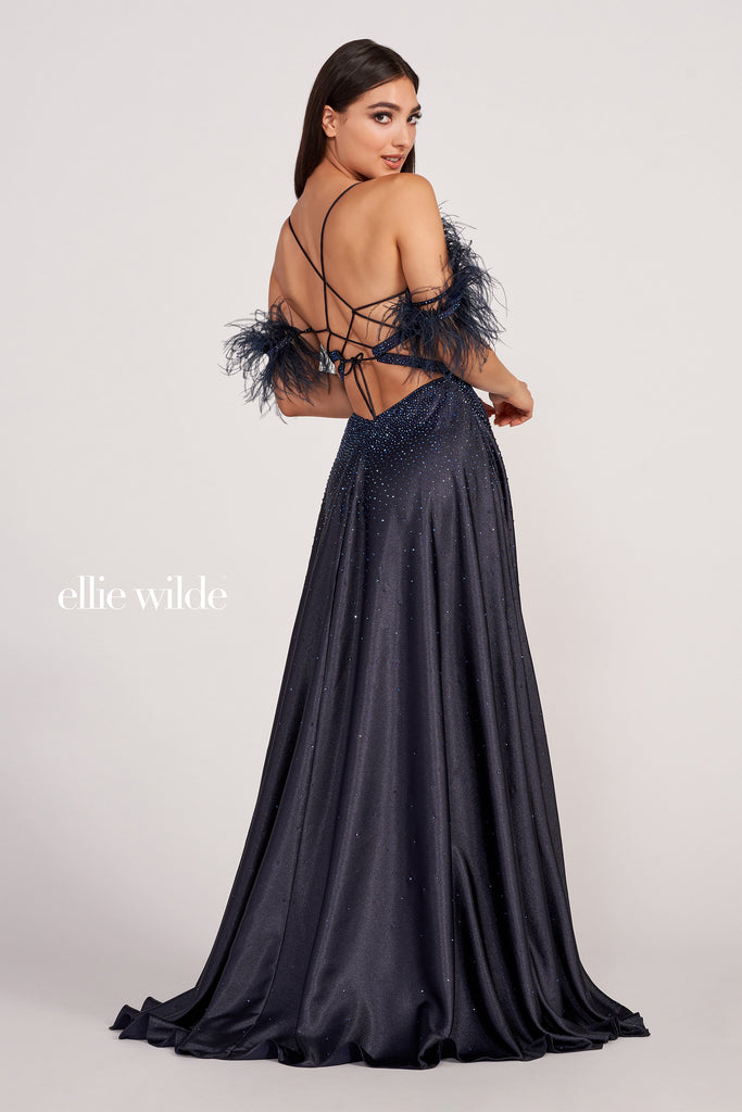 Ellie Wilde Prom Style EW34131 IN STOCK MIDNIGHT SIZE 10 & RED SIZE 0