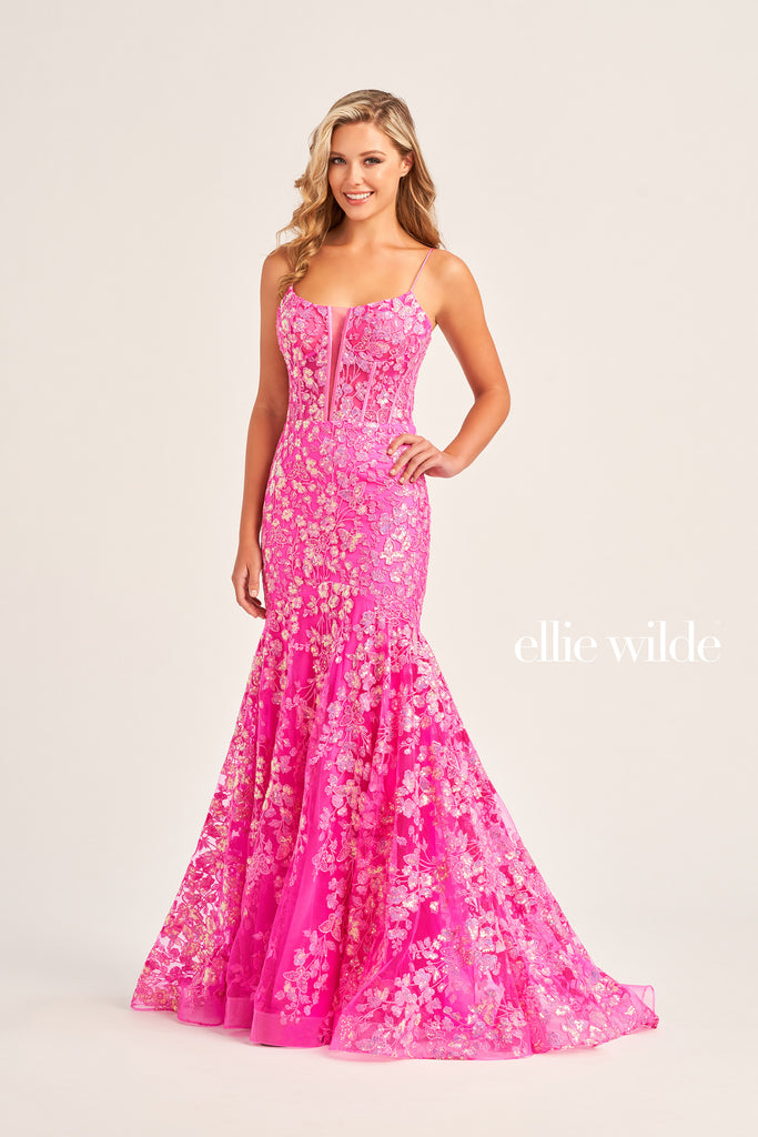 Ellie Wilde Prom Style EW35203 IN STOCK LIGHT BLUE SIZE 8