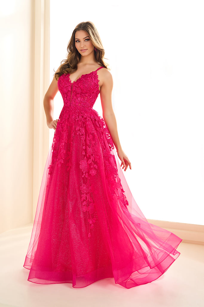 Ellie Wilde Prom Style EW36015 IN STOCK MAGENTA SIZE 10 + ORANGE SIZE 0