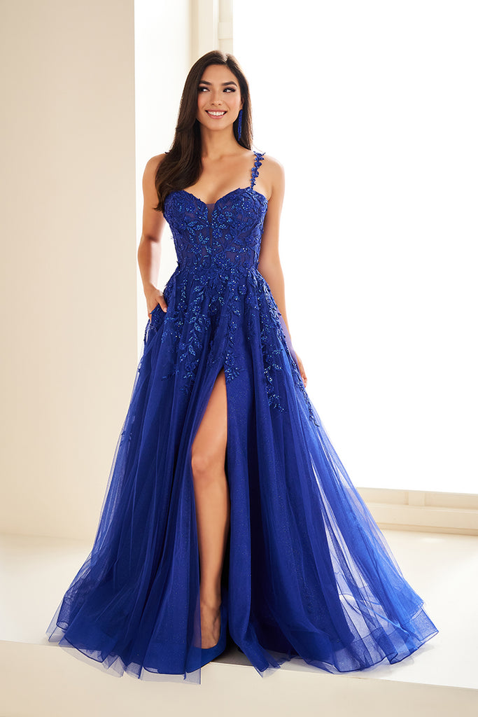 Ellie Wilde Prom Style EW36046 IN STOCK DARK TEAL SIZE 00
