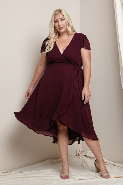 Francesca - Short Sleeve Maxi Dress - Navy