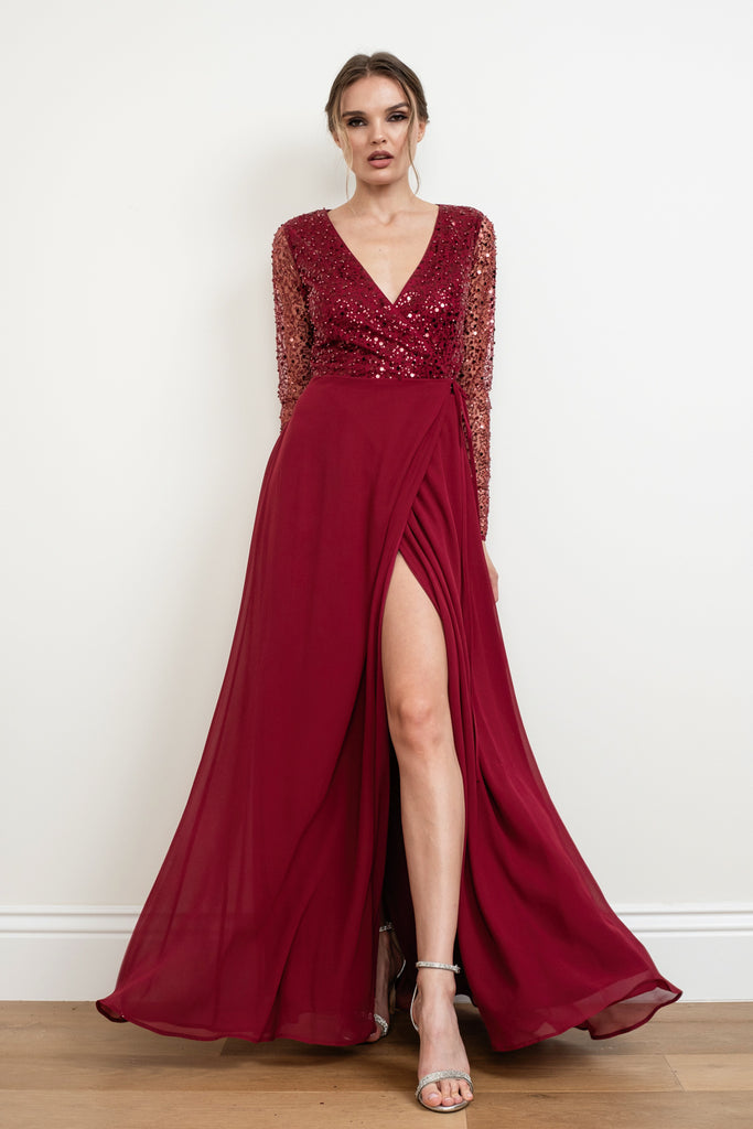Josie- Long Sleeve Formal Gown