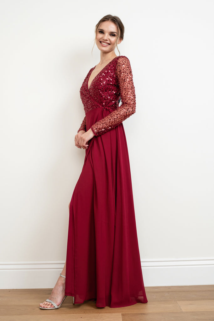 Josie- Long Sleeve Formal Gown