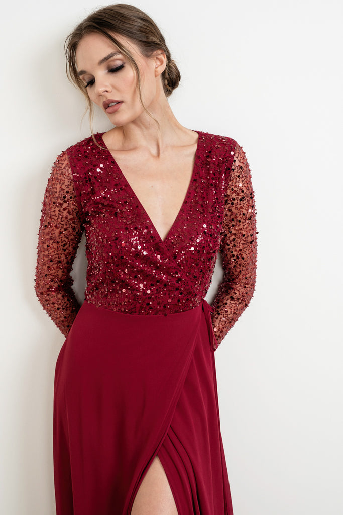 Josie- Long Sleeve Formal Gown