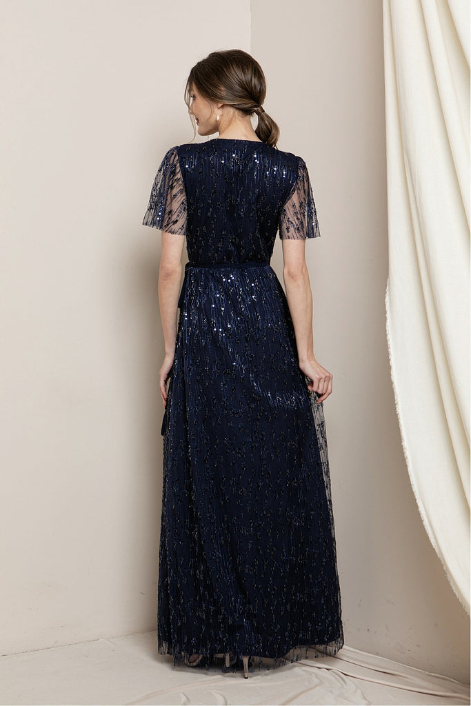 Laurent - Short Sleeve Formal Gown