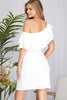 Percy - Ruffled One Shoulder Dress - Off White