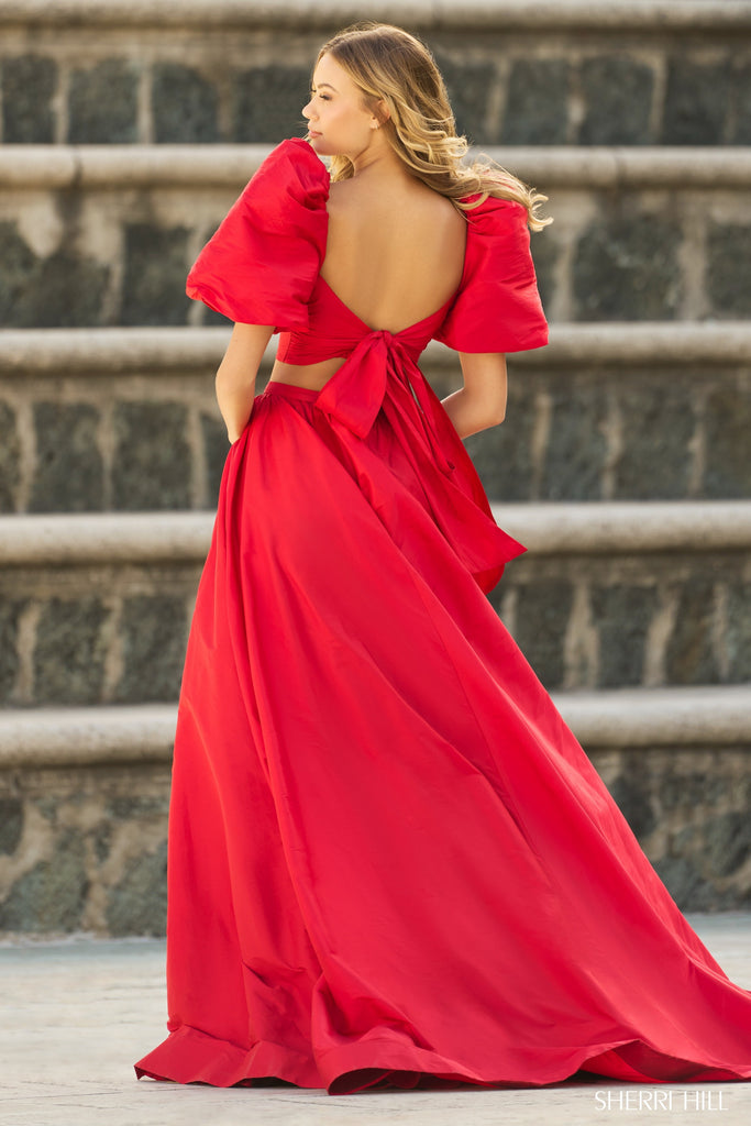 Sherri Hill 55630 | IN STOCK PEACOCK SIZE 6