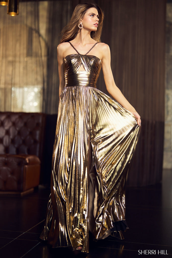 Sherri Hill 55930 | IN STOCK GOLD SIZE 4