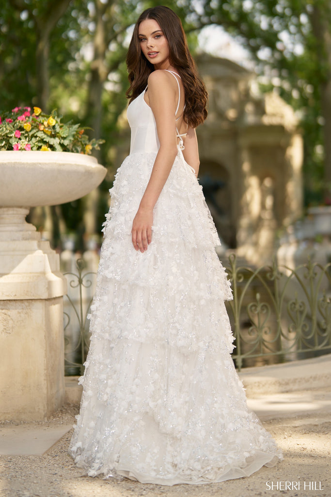 Sherri Hill 57015 Ivory SIZE 0
