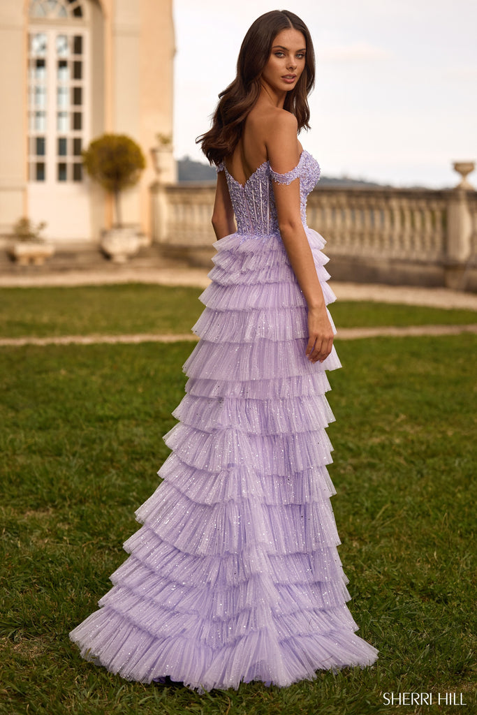 Sherri Hill 57073 IN STOCK Lilac Size 2
