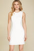 Simone- Sleeveless Dress- Off White