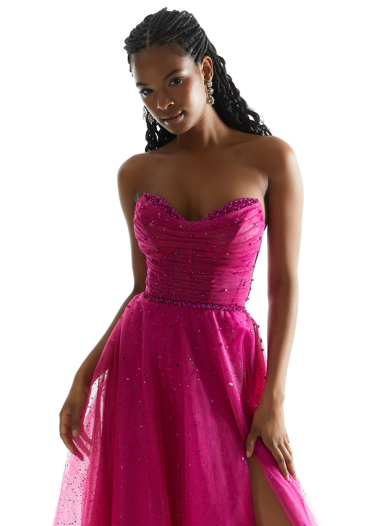 Morilee Prom Style 49028 | IN STOCK FUCHSIA SIZE 00