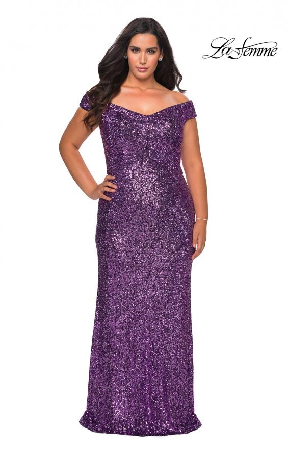 La Femme Style 28795 IN STOCK PURPLE SIZE 22W