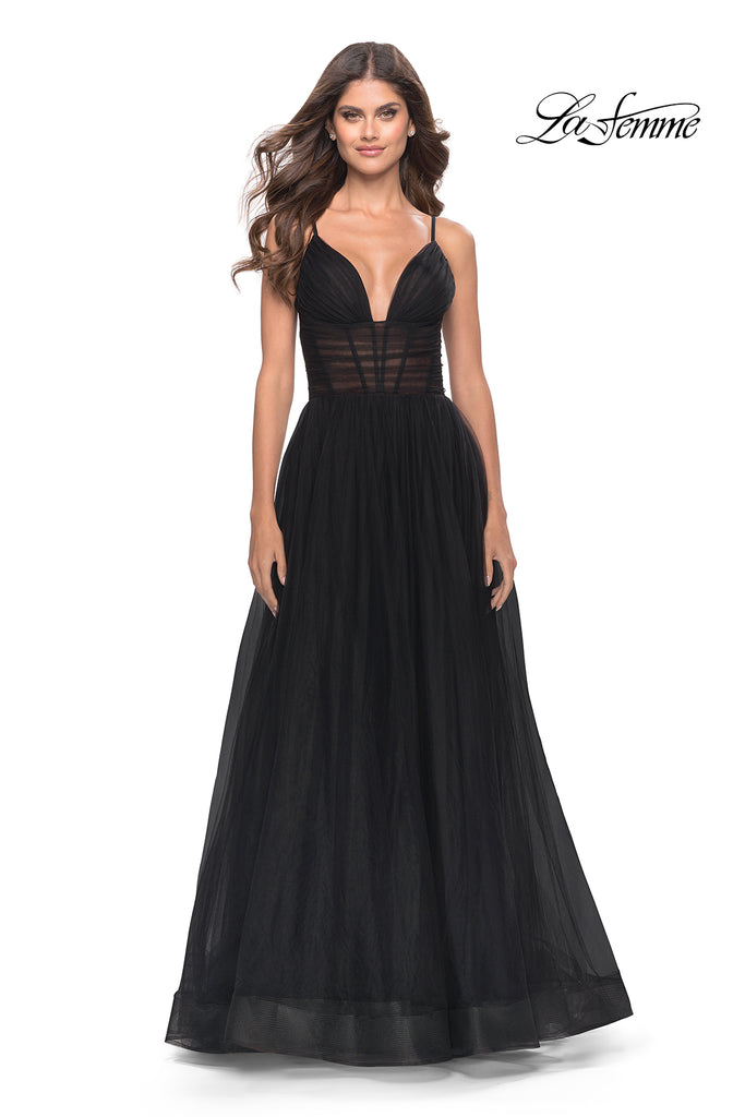 La Femme Style 31147 IN STOCK BLACK SIZE 4