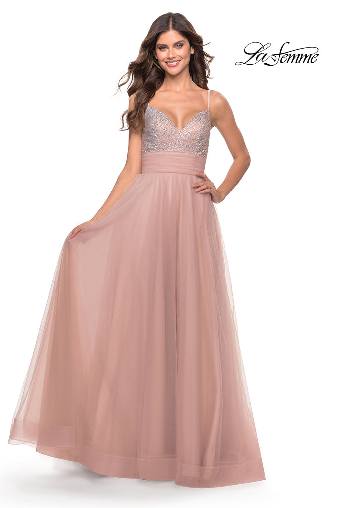 La Femme Style 31238 IN STOCK ROYAL BLUE SIZE 0, SAGE SIZE 6