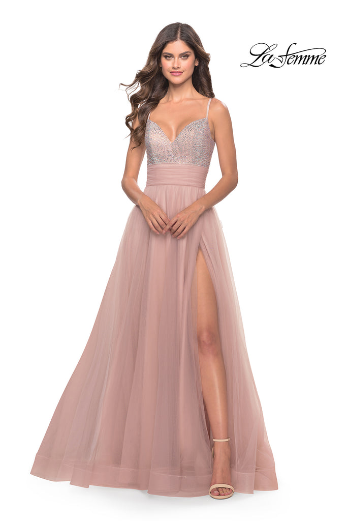La Femme Style 31238 IN STOCK ROYAL BLUE SIZE 0, SAGE SIZE 6