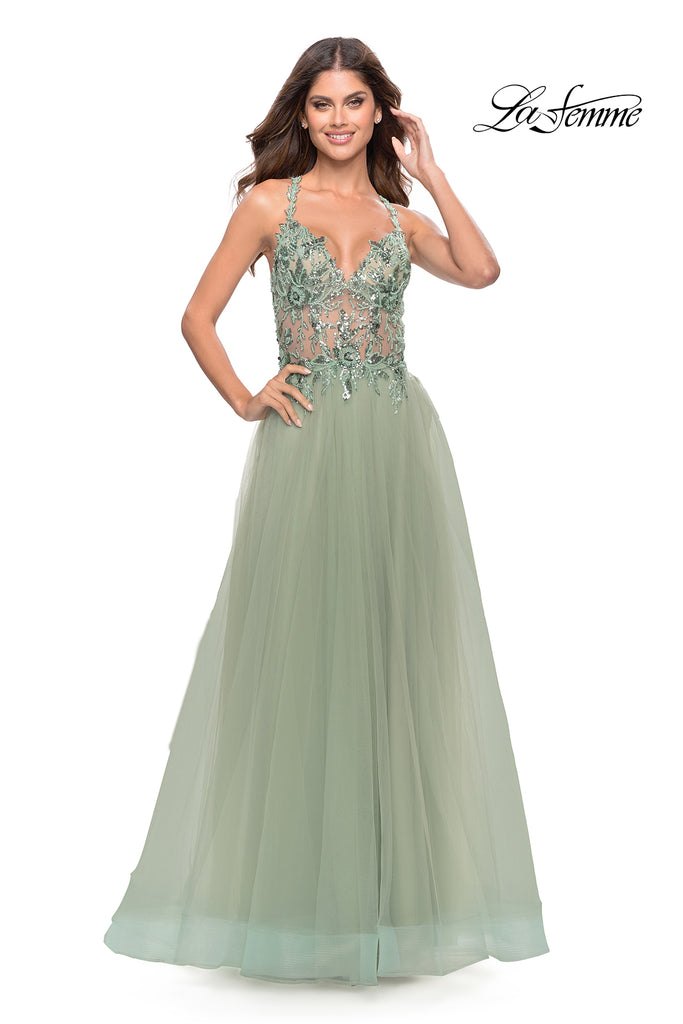 La Femme Style 31369 IN STOCK LIGHT PERIWINKLE SIZE 2