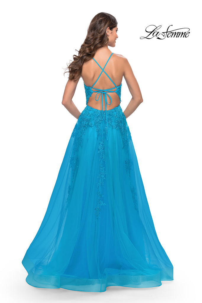 La Femme Style 31503 IN STOCK LIGHT PERIWINKLE SIZE 6, SAGE SIZE 4