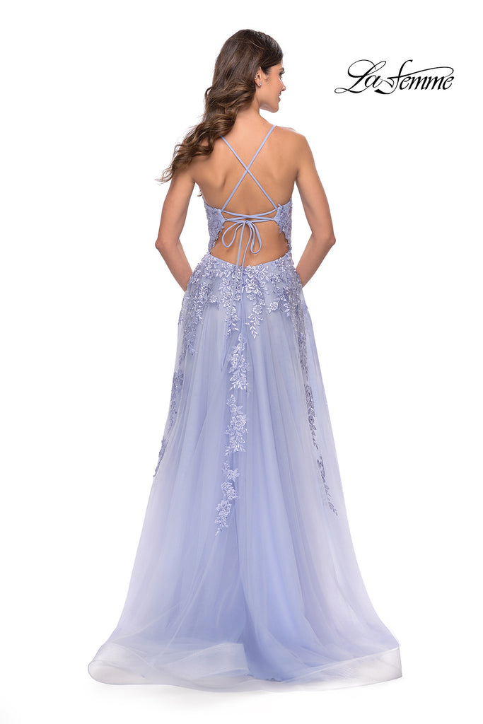 La Femme Style 31503 IN STOCK LIGHT PERIWINKLE SIZE 6, SAGE SIZE 4