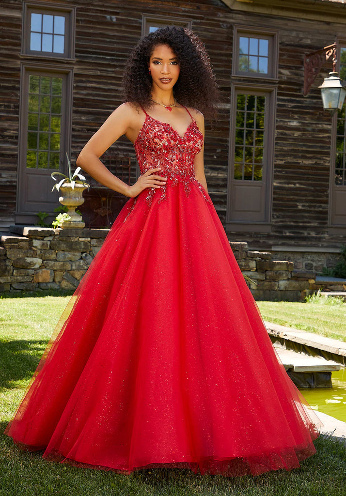 Morilee Prom Style 47006 IN STOCK SCARLET SIZE 2