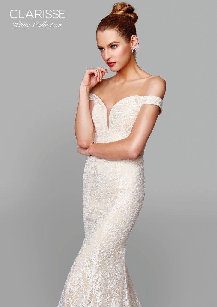 IN STOCK IVORY/NUDE SIZE 12 Clarisse Style 600109