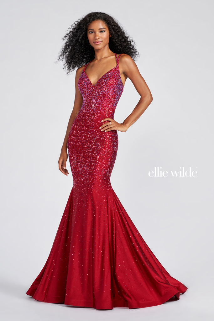 Ellie Wilde Prom Style EW122001 IN STOCK BLACK SIZE 12