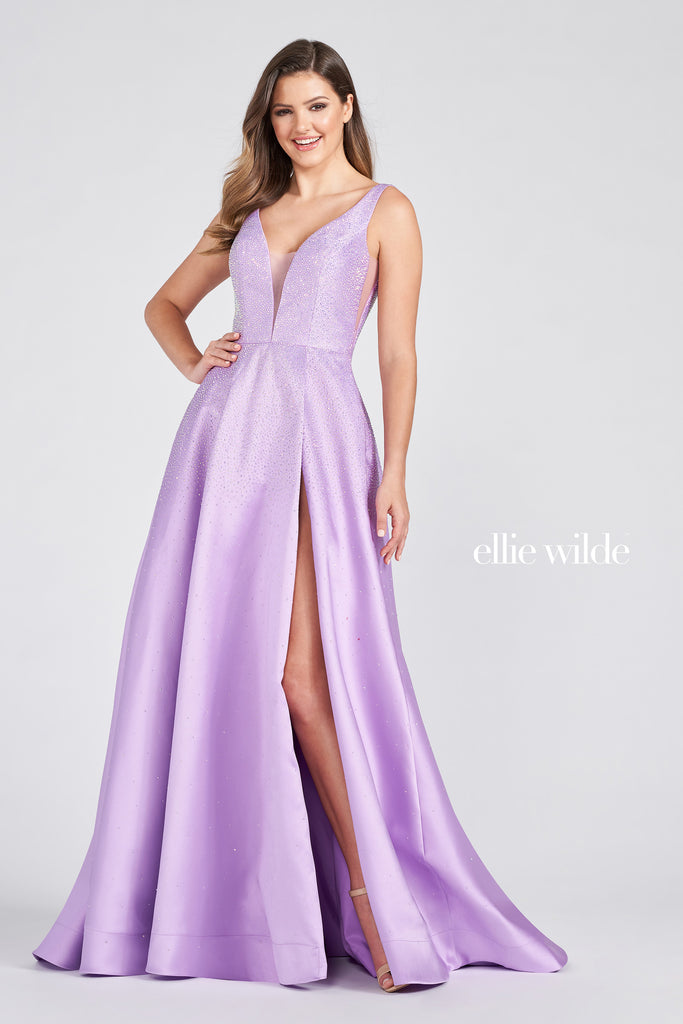 Ellie Wilde Prom Style EW122021 | IN STOCK EMERALD SIZE 4,   RED SIZE 12