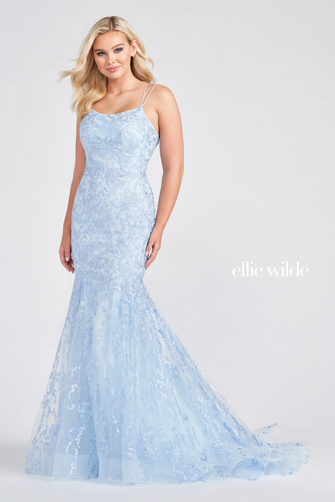 Ellie Wilde Prom Style EW122032 IN STOCK TEAL SIZE 18